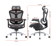 Sihoo DORO C300 PRO Mesh czarny - 1542252 - zdjęcie 17